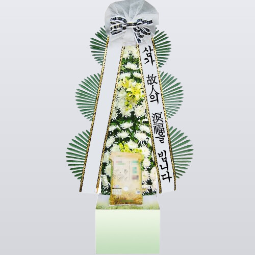 제주 근조 쌀화환 10kg